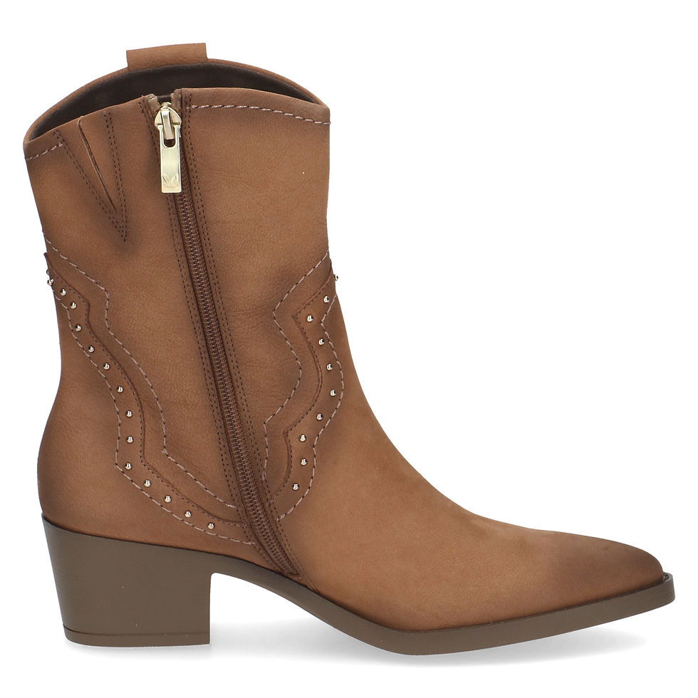Thumbnail: CAPRICE DAYTONA COWBOY BOOT IN CAMEL NUBUC