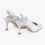 Thumbnail: Capollini Emory slingback court shoe in pearlescent leather