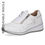 Thumbnail: Caprice Danica wedge comfort sneaker in white Nappa leather