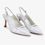 Thumbnail: Capollini Emory slingback court shoe in pearlescent leather