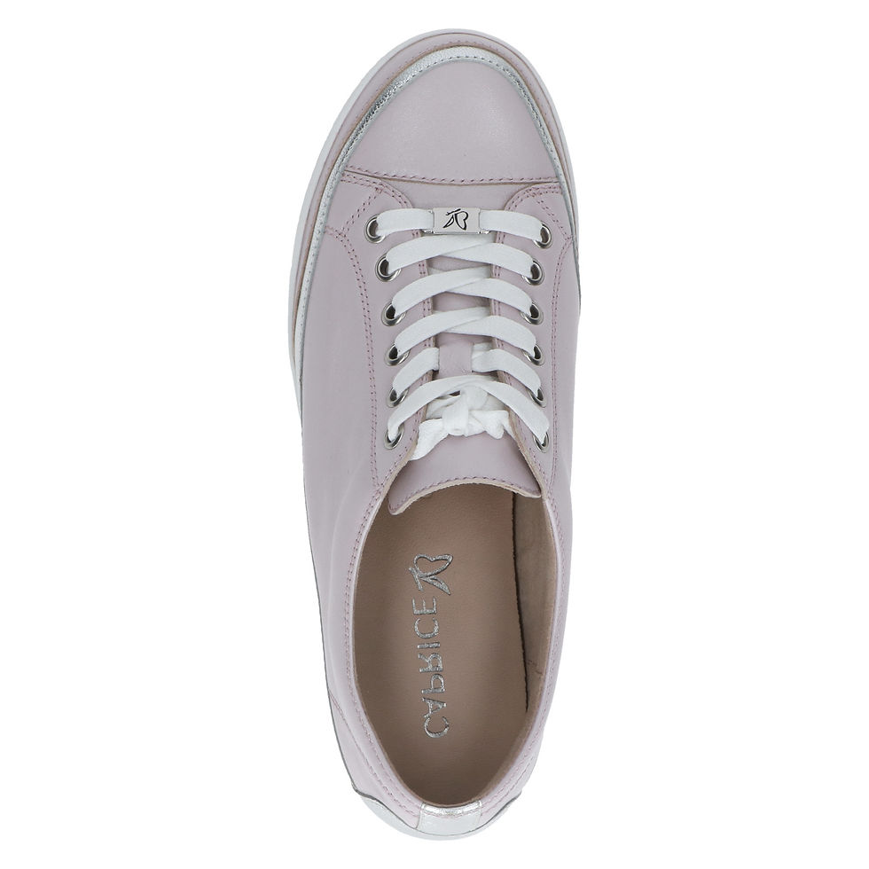 Thumbnail: CAPRICE MANOU FASHION SNEAKER IN BLUSH PINK LEATHER