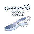 Thumbnail: CAPRICE DARIA COURT SHOE IN BEIGE & BLACK