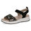 Thumbnail: Caprice Portofino comfort sandal in black leather