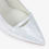 Thumbnail: Capollini Emory slingback court shoe in pearlescent leather
