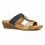 Thumbnail: Lunar Porto wedge sandal in black & gold