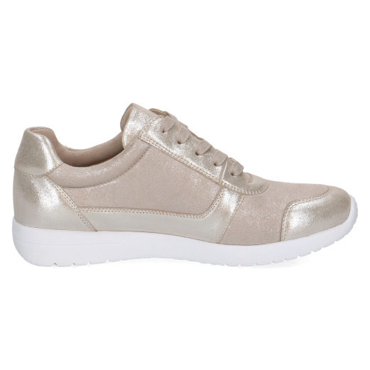 Thumbnail: Caprice Peggy taupe metallic trainer inner side profile