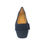 Thumbnail: Pascucci Gabriella navy blue suede pump with elegant bow detail and square toe Side profile