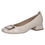 Thumbnail: CAPRICE SEVILLE COURT SHOE IN OFF WHITE PATENT LEATHER 