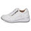 Thumbnail: Caprice Danica wedge comfort sneaker in white Nappa leather