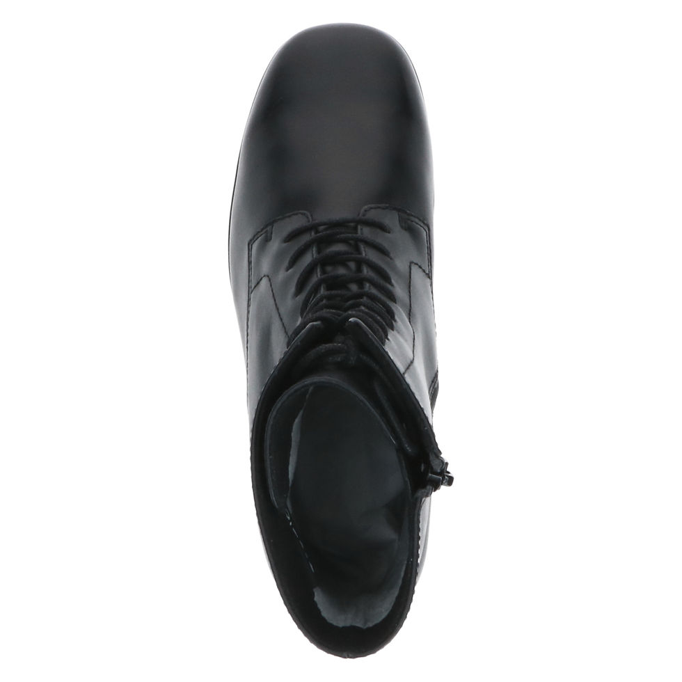 Thumbnail: CAPRICE TELMA PLATFORM LACE UP BOOT IN BLACK