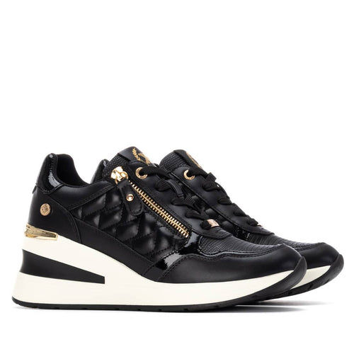 Thumbnail: Xti Deborah wedge sneaker in black