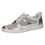 Thumbnail: CAPRICE MADDY FASHION SNEAKER IN GOLD & WHITE LEATHER