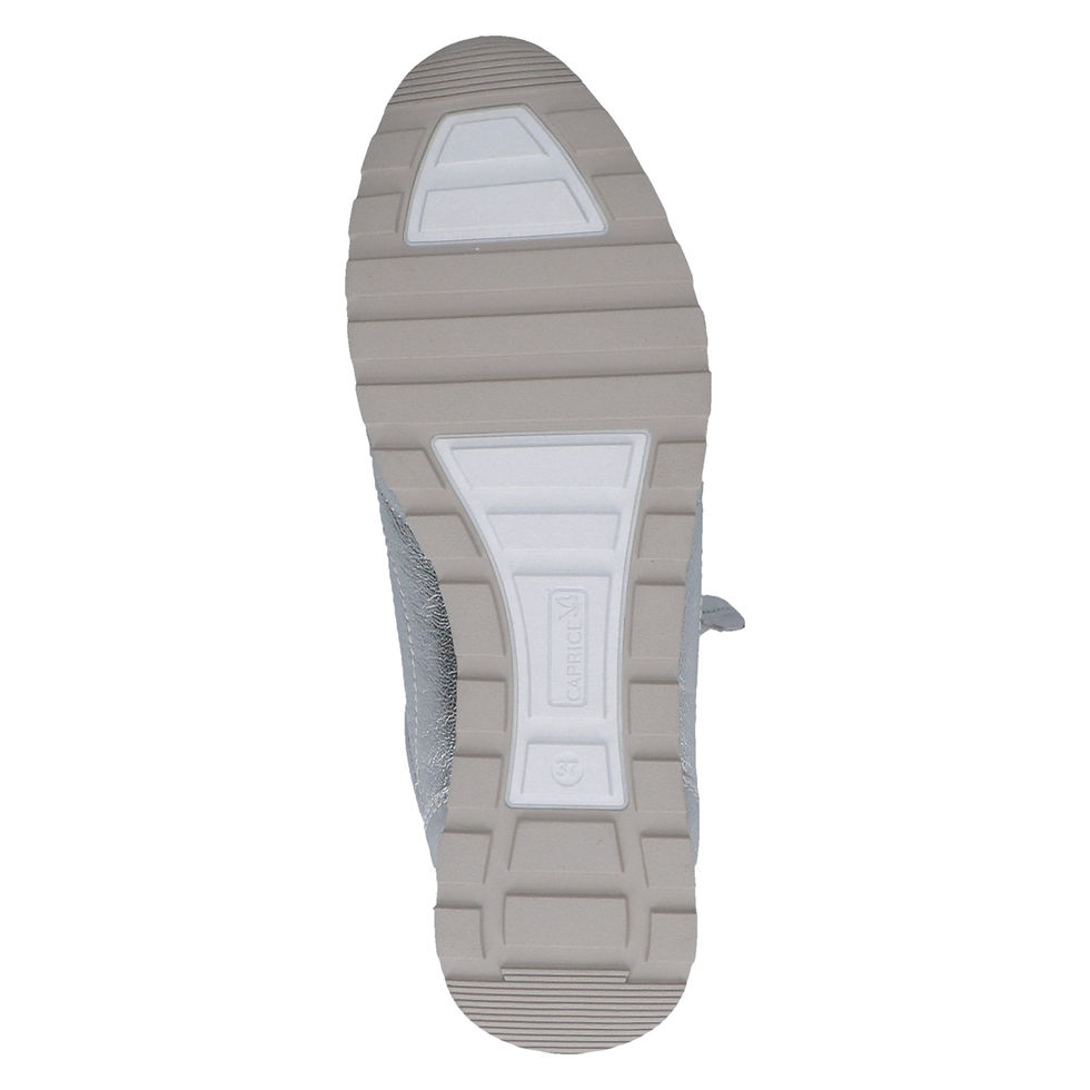 Thumbnail: Sole view of Caprice Goldie sneaker showing lightweight flexible outsole designed for everyday comfort and grip