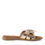 Thumbnail: Marco Tozzi New Diamond slider sandal in platinum leather 27191-46-960