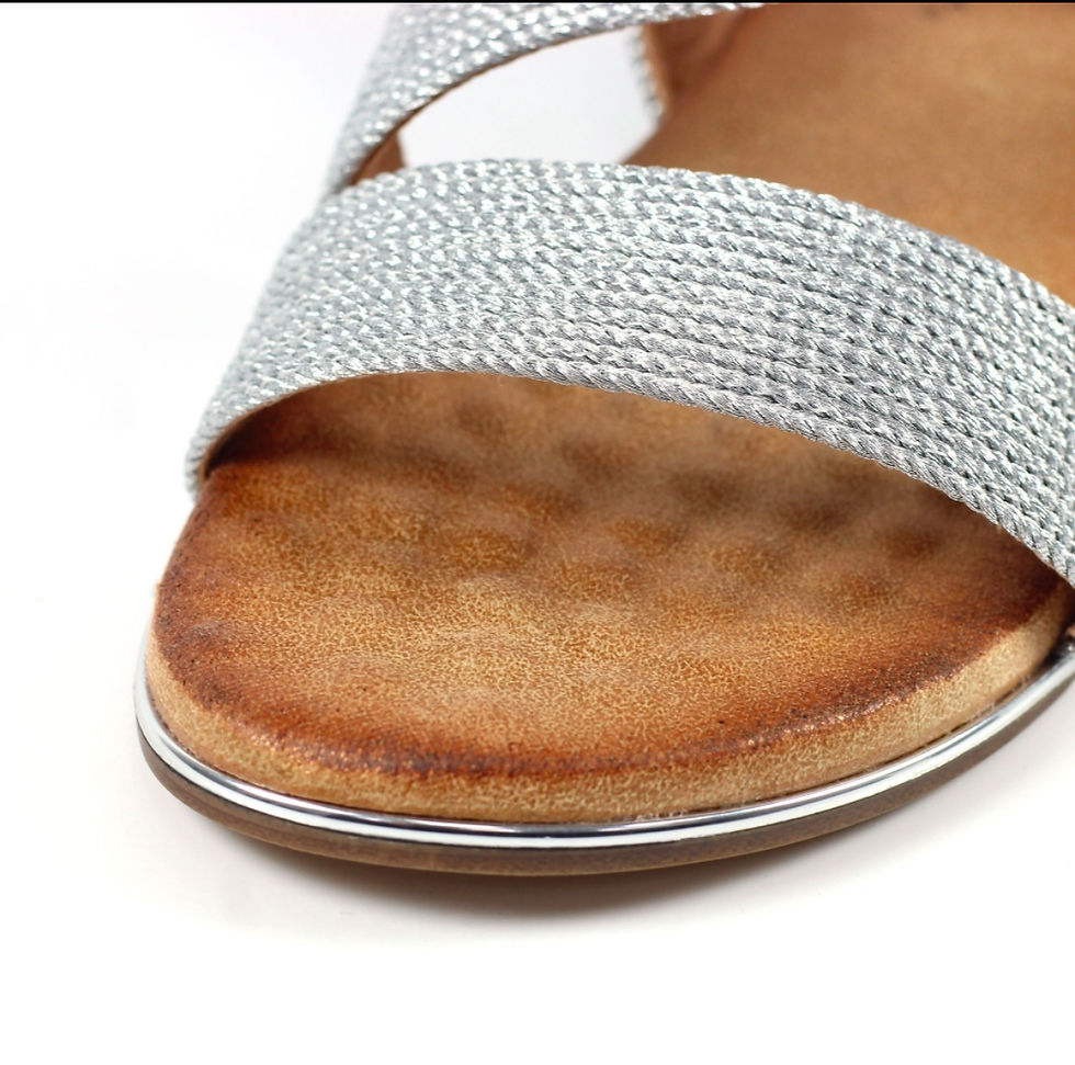 Thumbnail: LUNAR BINDI SANDAL IN SILVER 
