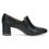 Thumbnail: Caprice Felina heeled loafer in black & reptile print leather