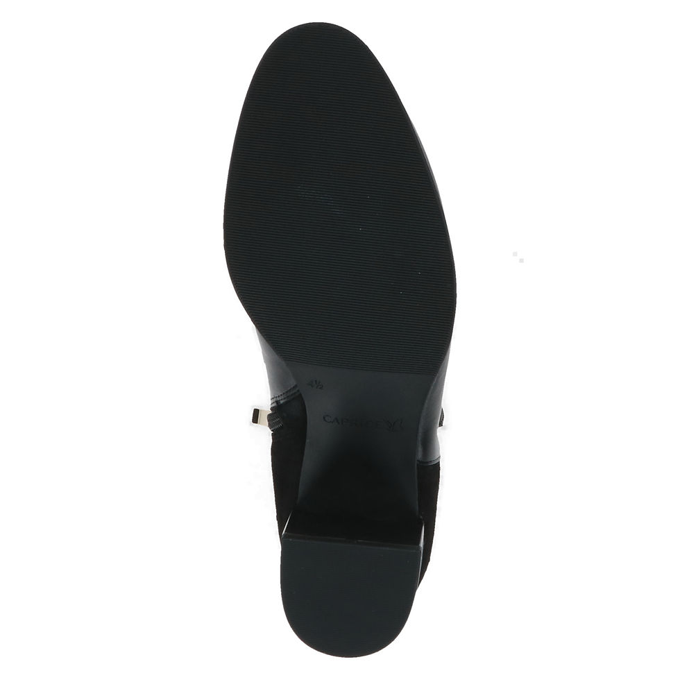 Thumbnail: Caprice Francesca ankle boot in black leather & suede 25302-45-019