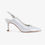 Thumbnail: Capollini Emory slingback court shoe in pearlescent leather