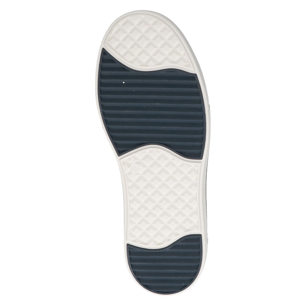 Thumbnail: Caprice Larissa fashion sneaker in navy blue suede