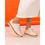 Thumbnail: Lunar Evie plimsoll in cream leather
