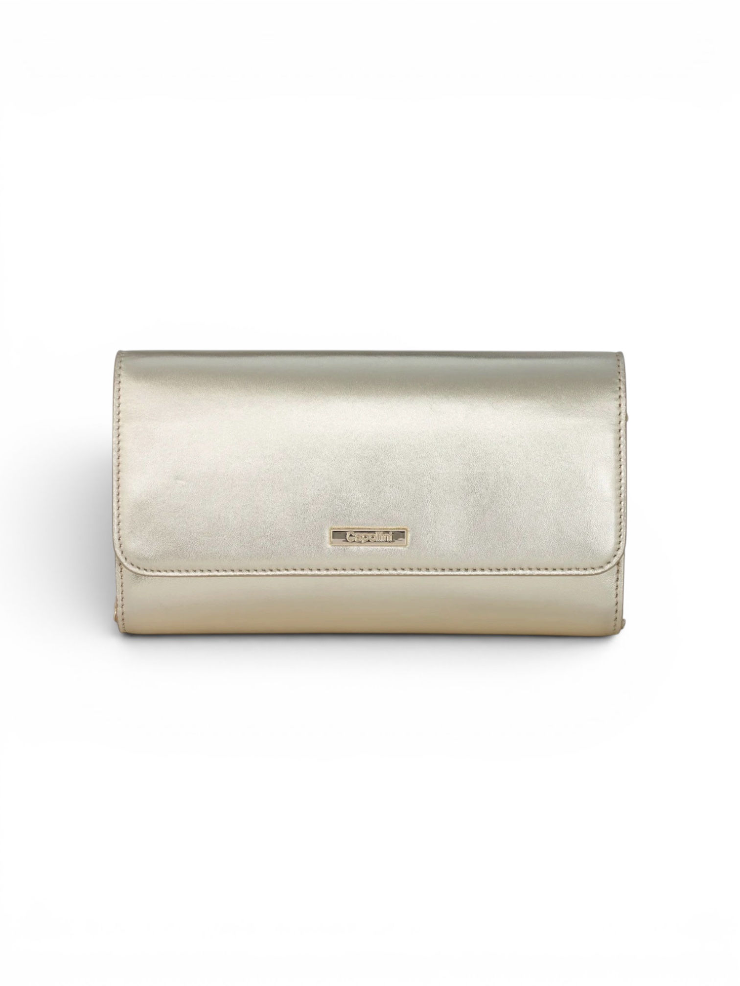 Capollini Alma handbag in gold leather