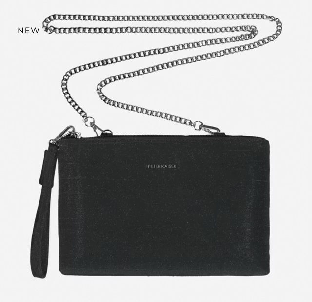 Thumbnail: Peter Kaiser Capri clutch bag in black shimmer 69044-44-025
