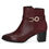 Thumbnail: Caprice Francesca ankle boot in Burgundy leather & suede 25302-45-551