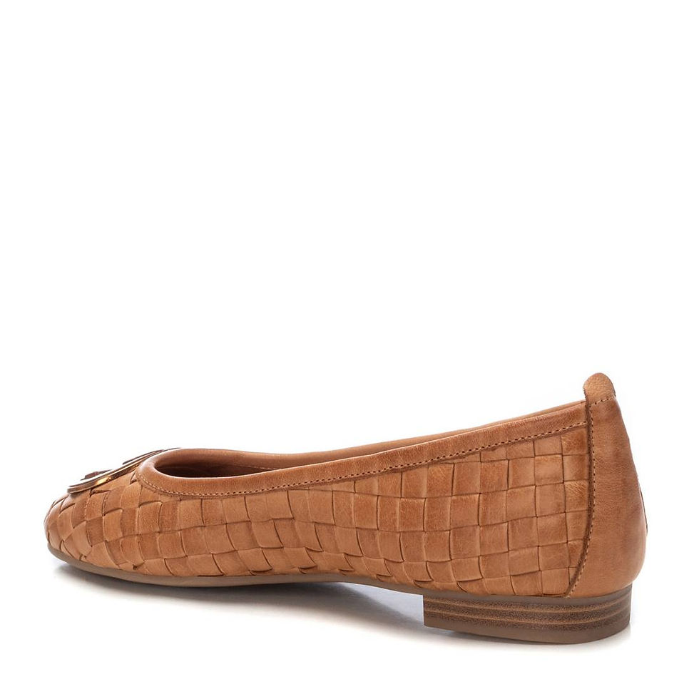 Thumbnail: Carmela Rochelle ballet pump in tan leather