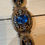 Thumbnail: Antique Royal Blue Rhinestone Bracelet