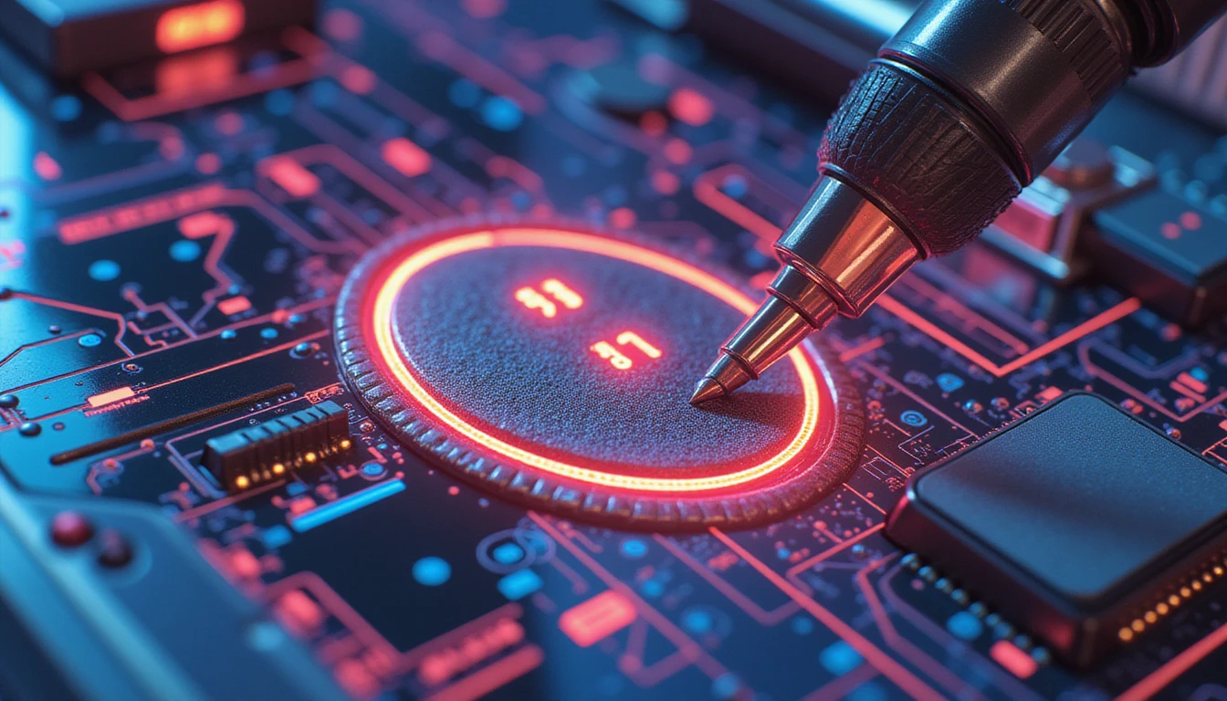 Futuristische Visualisierung der fortschrittlichen Betrugserkennung im Versicherungswesen mit neonbeleuchteter KI, sicheren Systemen und detaillierter Metadatenanalyse.