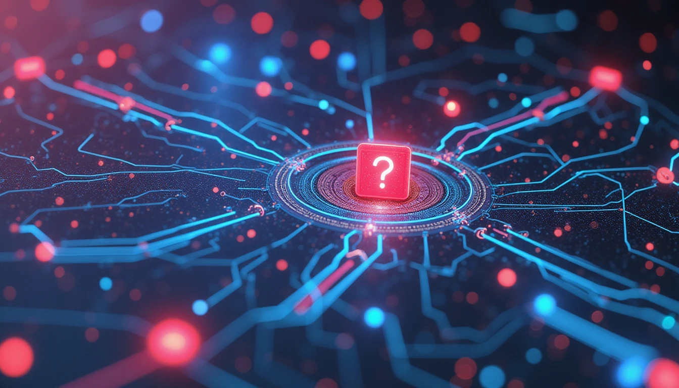 Futuristic digital security visualization showing AI-driven fraud detection in online dating, with neon-lit networks and real-time scanning.