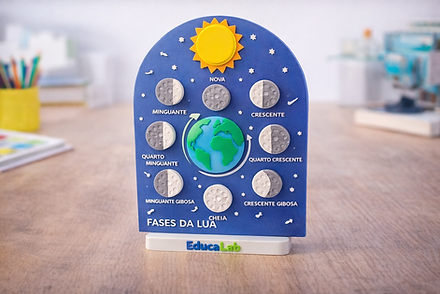 Fases da Lua Magnético 3D | EducaLab