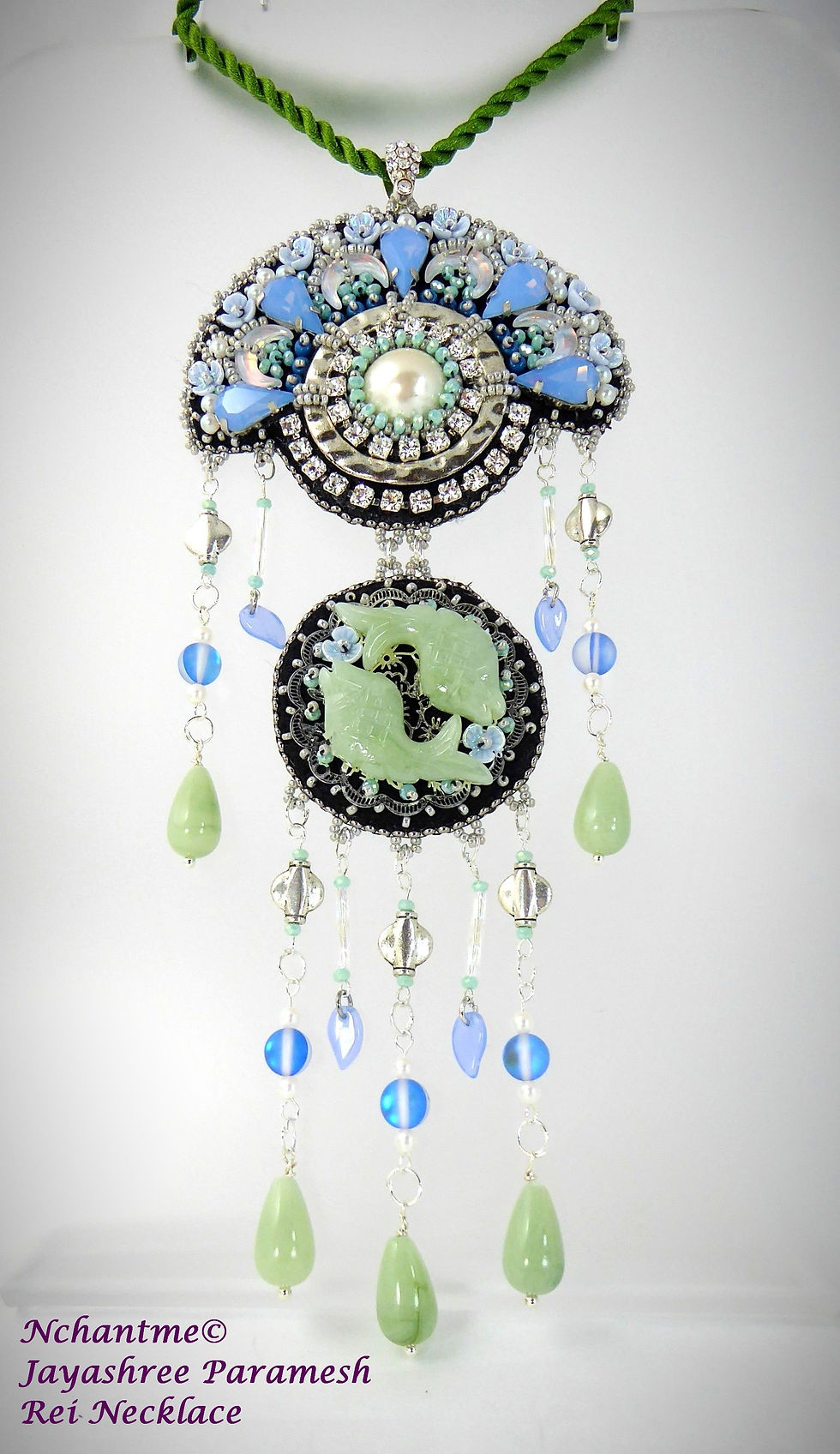 Rei Necklace Sea blue (2)