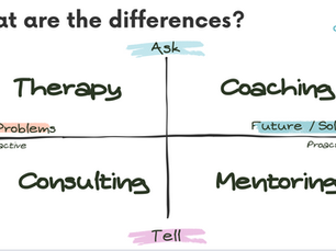 Understanding the Differences Between Coaching, Mentoring, Therapy, and Consulting: A Comprehensive Guide