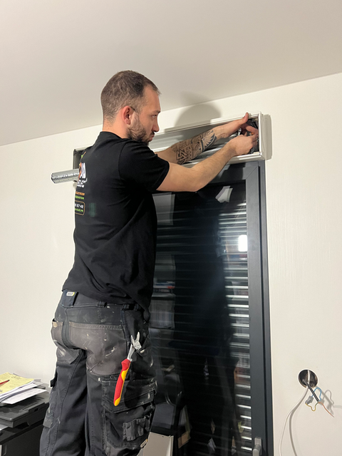 installation volet roulant électrique connecté Delta Dore à Saintes