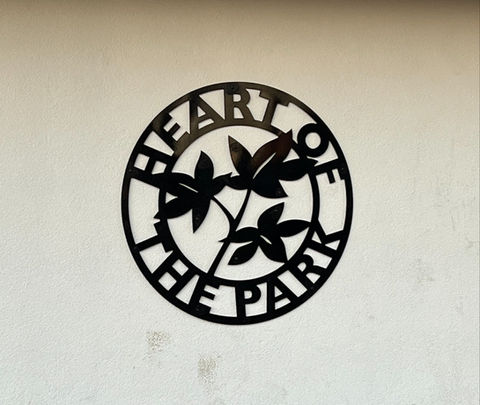 Heart of the Park sign