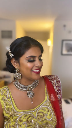 Hair & Makeup For Sangeet Ceremony