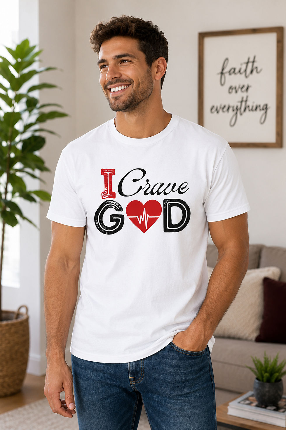 Thumbnail: Signature Collection 2.0 I Crave God Heart Tshirt