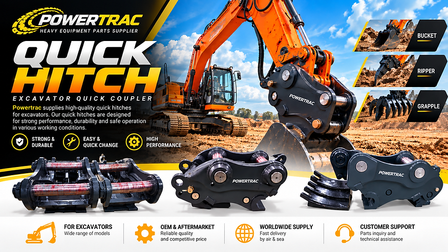 QUICK HITCH FOR DOOSAN, VOLVO, HYUNDAI EXCAVATORS