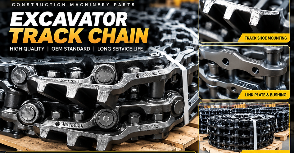 Excavator track chains for Doosan, Volvo, Hyundai excavators