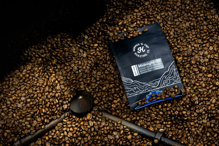 Hammer & Chip Coffee Calgary, Alberta Product photography Calgary, Alberta
