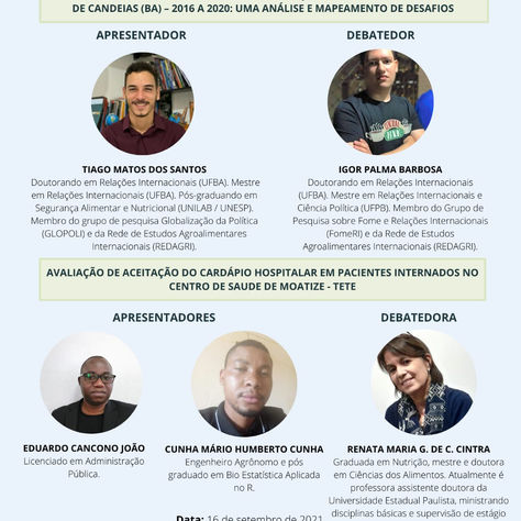Debate: a gestão do Programa Nacional de Alimentação Escolar (PNAE) no município de Candeias (BA) 