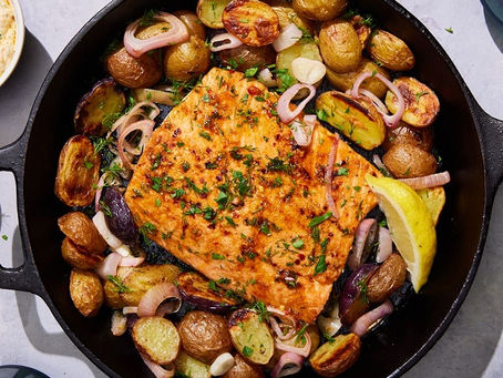 #Dining – Salmon and potato skillet