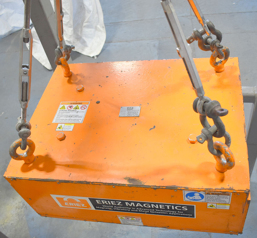 Thumbnail: Eriez suspended Permanent Magnet  Manual Cleaning Magnet model SP-6424-style MC