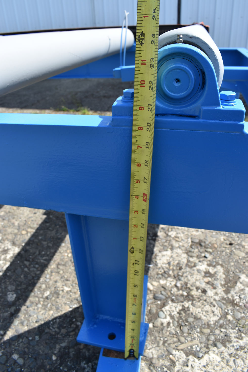 Thumbnail: Powered chain drive rollcase, 10ft 9 inches long, 24” height, 9 rolls 49”long x