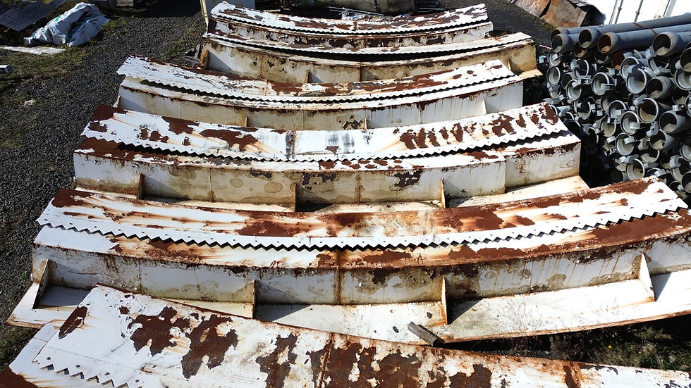 Thumbnail: DISMANTLED WesTech 115 ft(35 Meter) Column Supported thickener, is dismantled