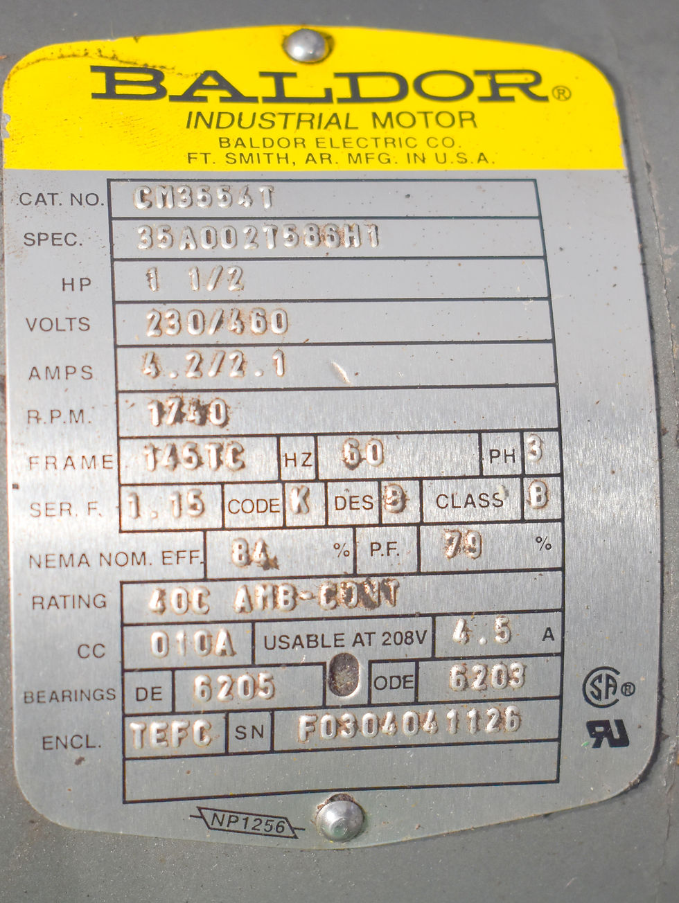 Thumbnail: FAC hydraulic pump 30hp, Fluid- Air Components power pack hyd. pump