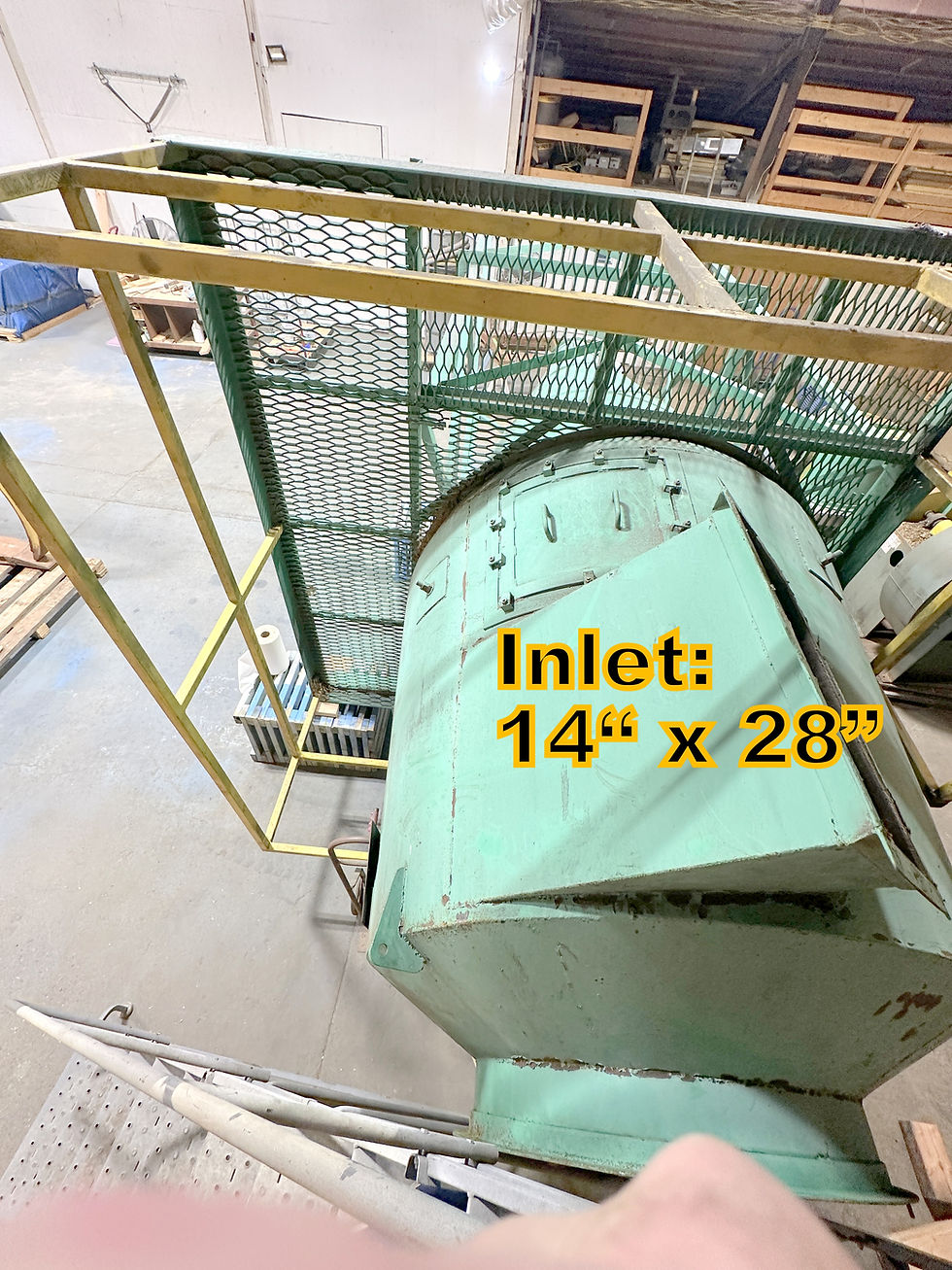 Thumbnail: Used 6-1/2 ft dust cyclone collector with stand