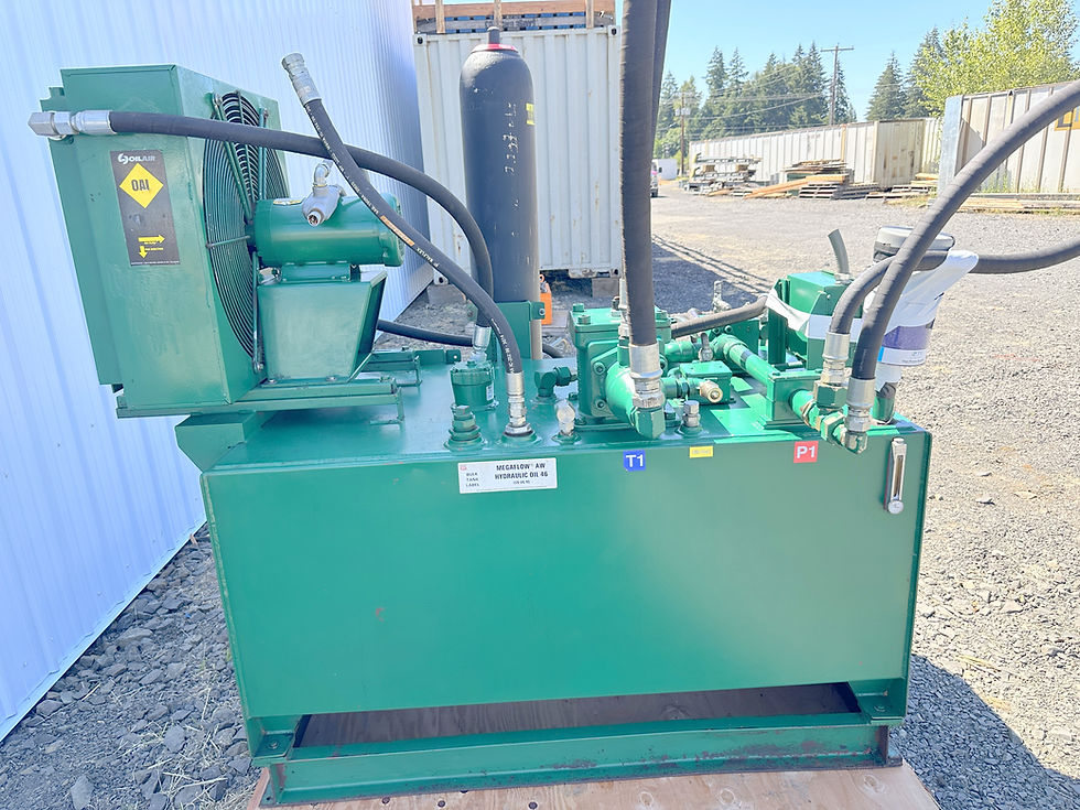 Thumbnail: Hydraulic Power pack with 2 Hydraulic pumps, 3,500PSI, Oil cooler & Accumulator