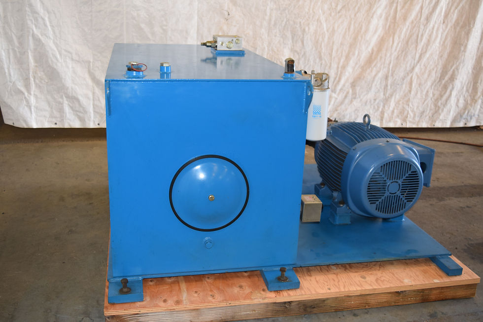Thumbnail: SOLD- 75hp Linde hydraulic power unit pump, 300 gallon tank